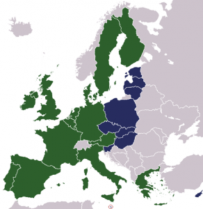 Osterweiterung 2004 (blaue Staaten)